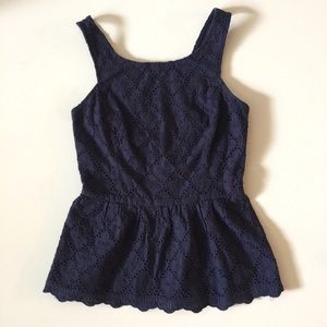 Lilly Pulitzer Ashton Ruffles Peplum Tank Size 00